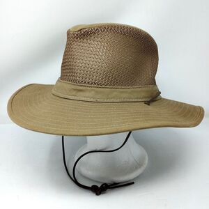 Vintage Orvis Made in USA Safari Hat Size LARGE Mesh Bucket Packer Hiking Sun